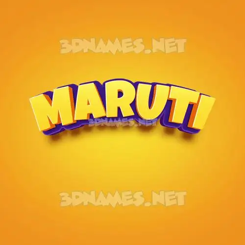 maruti in Orange Toon style - 3D name wallpaper maruti in Orange Toon style - 3D name wallpaper
