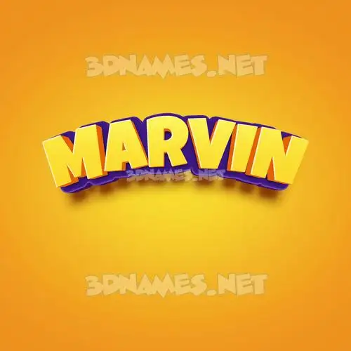 marvin in Orange Toon style - 3D name wallpaper marvin in Orange Toon style - 3D name wallpaper