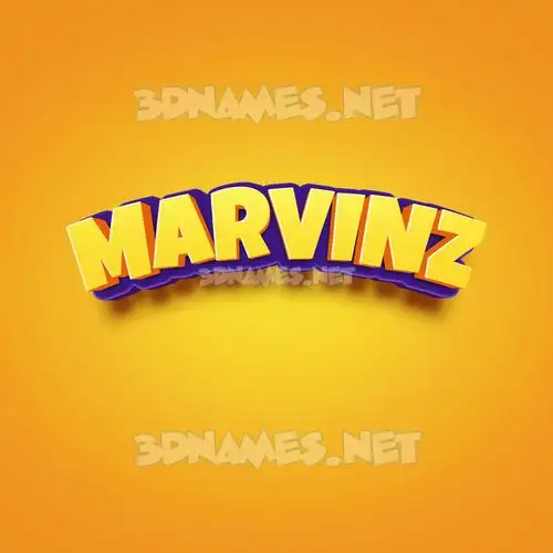 marvinz in Orange Toon style - 3D name wallpaper marvinz in Orange Toon style - 3D name wallpaper