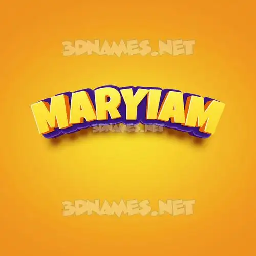 maryiam in Orange Toon style - 3D name wallpaper maryiam in Orange Toon style - 3D name wallpaper