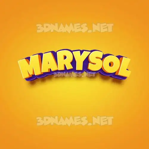 marysol in Orange Toon style - 3D name wallpaper marysol in Orange Toon style - 3D name wallpaper