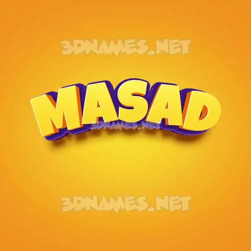 masad in Orange Toon style - 3D name wallpaper masad in Orange Toon style - 3D name wallpaper