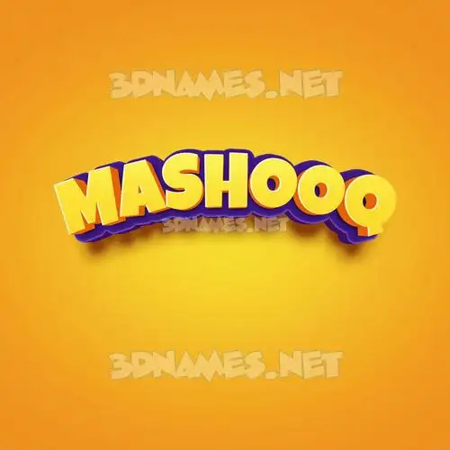 mashooq in Orange Toon style - 3D name wallpaper mashooq in Orange Toon style - 3D name wallpaper