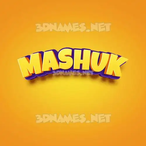 mashuk in Orange Toon style - 3D name wallpaper mashuk in Orange Toon style - 3D name wallpaper