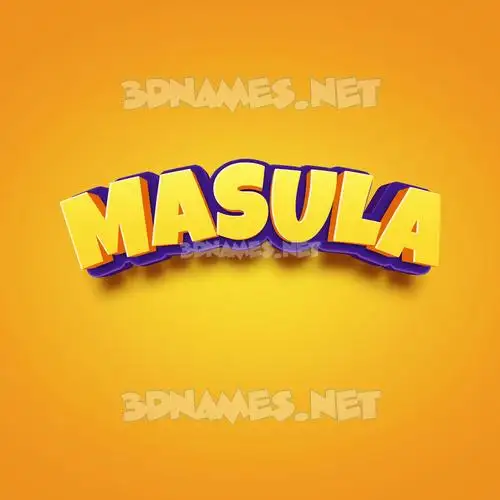 masula in Orange Toon style - 3D name wallpaper masula in Orange Toon style - 3D name wallpaper