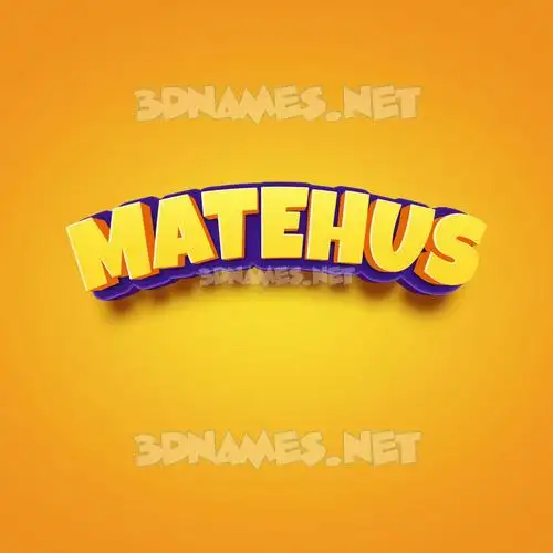 matehus in Orange Toon style - 3D name wallpaper matehus in Orange Toon style - 3D name wallpaper