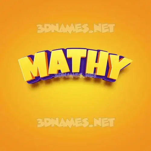 mathy in Orange Toon style - 3D name wallpaper mathy in Orange Toon style - 3D name wallpaper