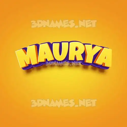 maurya in Orange Toon style - 3D name wallpaper maurya in Orange Toon style - 3D name wallpaper