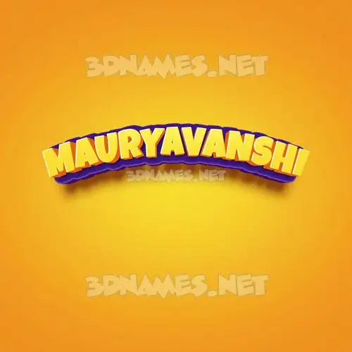 mauryavanshi in Orange Toon style - 3D name wallpaper mauryavanshi in Orange Toon style - 3D name wallpaper