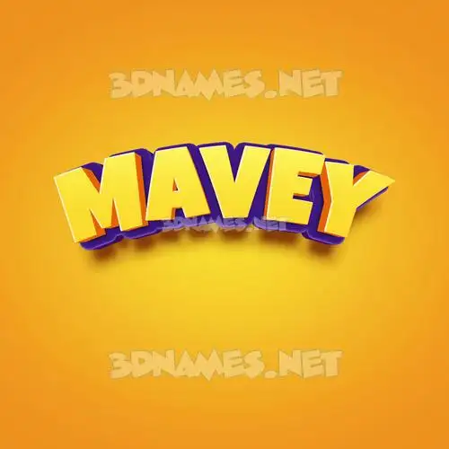 mavey in Orange Toon style - 3D name wallpaper mavey in Orange Toon style - 3D name wallpaper