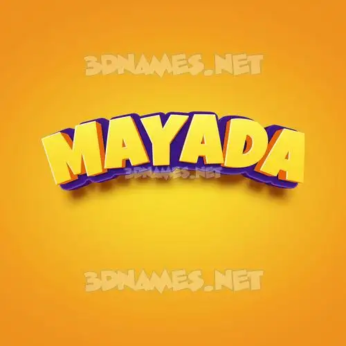 mayada in Orange Toon style - 3D name wallpaper mayada in Orange Toon style - 3D name wallpaper