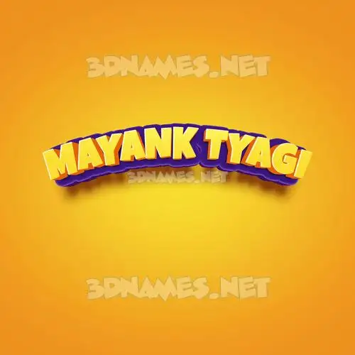 mayank tyagi in Orange Toon style - 3D name wallpaper mayank tyagi in Orange Toon style - 3D name wallpaper