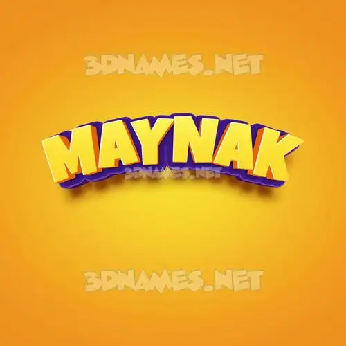 maynak in Orange Toon style - 3D name wallpaper maynak in Orange Toon style - 3D name wallpaper