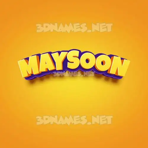 maysoon in Orange Toon style - 3D name wallpaper maysoon in Orange Toon style - 3D name wallpaper