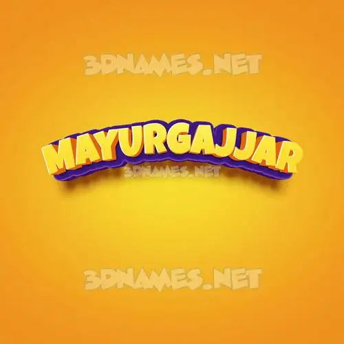 mayurgajjar in Orange Toon style - 3D name wallpaper mayurgajjar in Orange Toon style - 3D name wallpaper