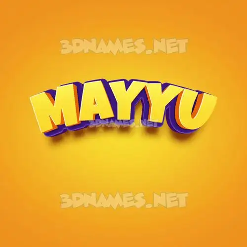 mayyu in Orange Toon style - 3D name wallpaper mayyu in Orange Toon style - 3D name wallpaper