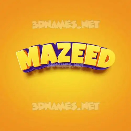 mazeed in Orange Toon style - 3D name wallpaper mazeed in Orange Toon style - 3D name wallpaper