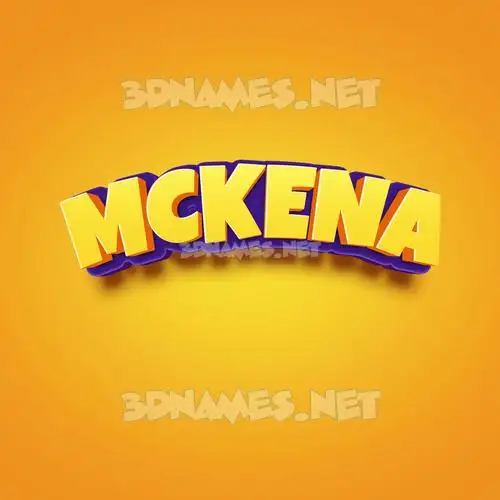 mckena in Orange Toon style - 3D name wallpaper mckena in Orange Toon style - 3D name wallpaper