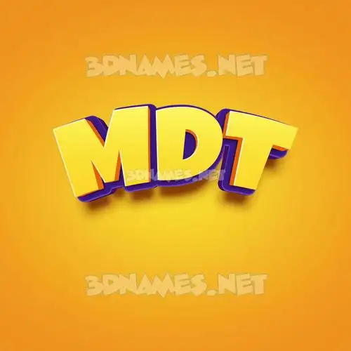 mdt in Orange Toon style - 3D name wallpaper mdt in Orange Toon style - 3D name wallpaper