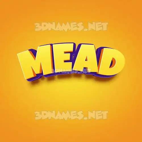 mead in Orange Toon style - 3D name wallpaper mead in Orange Toon style - 3D name wallpaper