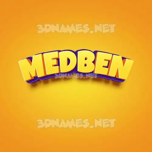 medben in Orange Toon style - 3D name wallpaper medben in Orange Toon style - 3D name wallpaper