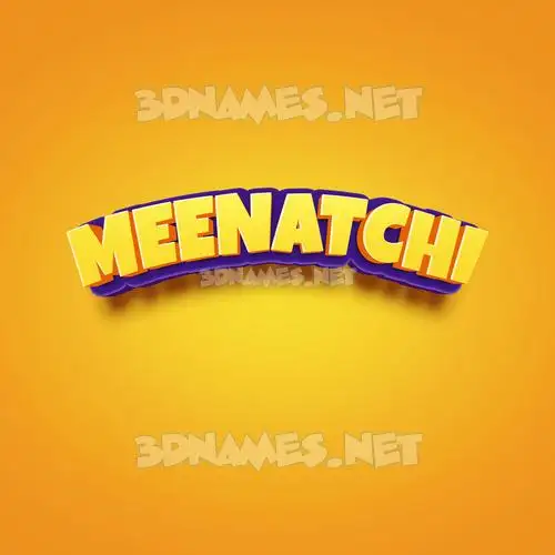 meenatchi in Orange Toon style - 3D name wallpaper meenatchi in Orange Toon style - 3D name wallpaper