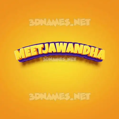 meetjawandha in Orange Toon style - 3D name wallpaper meetjawandha in Orange Toon style - 3D name wallpaper