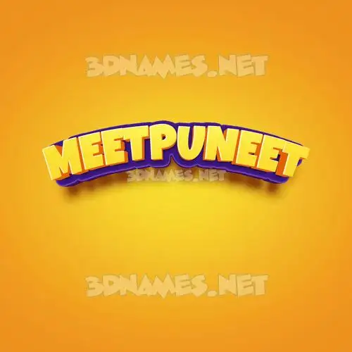 meetpuneet in Orange Toon style - 3D name wallpaper meetpuneet in Orange Toon style - 3D name wallpaper