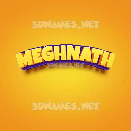 meghnath in Orange Toon style - 3D name wallpaper meghnath in Orange Toon style - 3D name wallpaper