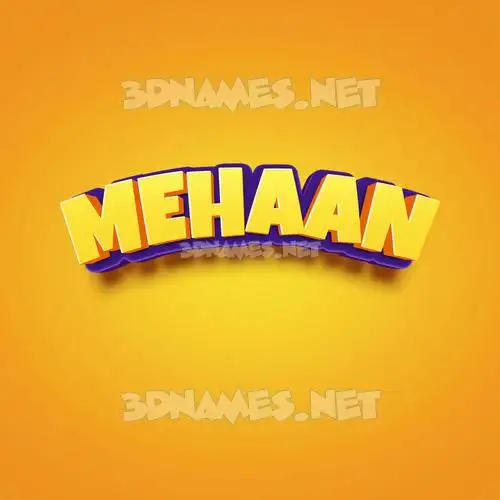 mehaan in Orange Toon style - 3D name wallpaper mehaan in Orange Toon style - 3D name wallpaper