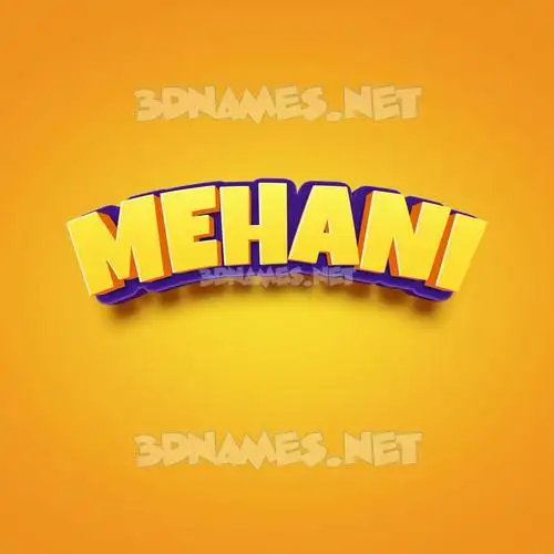 mehani in Orange Toon style - 3D name wallpaper mehani in Orange Toon style - 3D name wallpaper