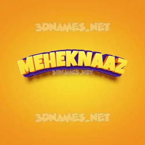 meheknaaz in Orange Toon style - 3D name wallpaper meheknaaz in Orange Toon style - 3D name wallpaper