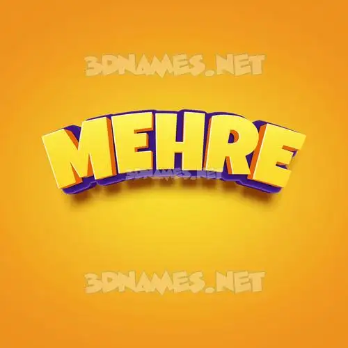 mehre in Orange Toon style - 3D name wallpaper mehre in Orange Toon style - 3D name wallpaper