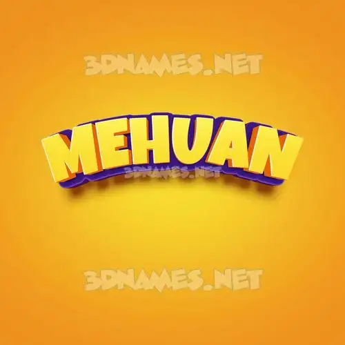 mehuan in Orange Toon style - 3D name wallpaper mehuan in Orange Toon style - 3D name wallpaper