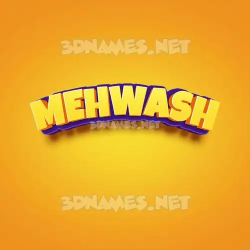 mehwash in Orange Toon style - 3D name wallpaper mehwash in Orange Toon style - 3D name wallpaper