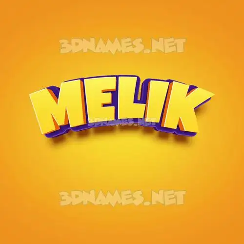 melik in Orange Toon style - 3D name wallpaper melik in Orange Toon style - 3D name wallpaper