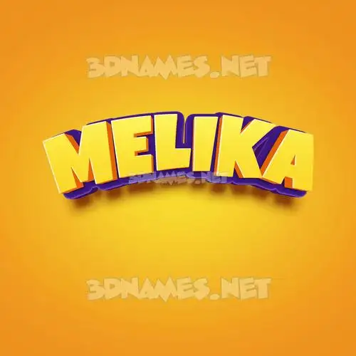 melika in Orange Toon style - 3D name wallpaper melika in Orange Toon style - 3D name wallpaper