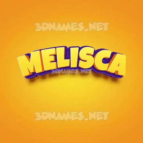 melisca in Orange Toon style - 3D name wallpaper melisca in Orange Toon style - 3D name wallpaper