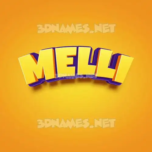 melli in Orange Toon style - 3D name wallpaper melli in Orange Toon style - 3D name wallpaper