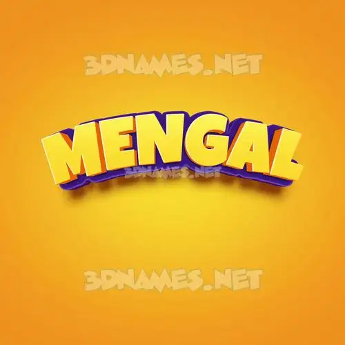 mengal in Orange Toon style - 3D name wallpaper mengal in Orange Toon style - 3D name wallpaper