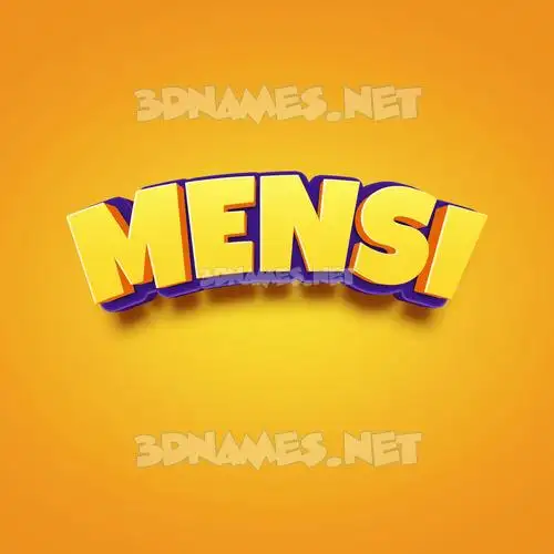mensi in Orange Toon style - 3D name wallpaper mensi in Orange Toon style - 3D name wallpaper