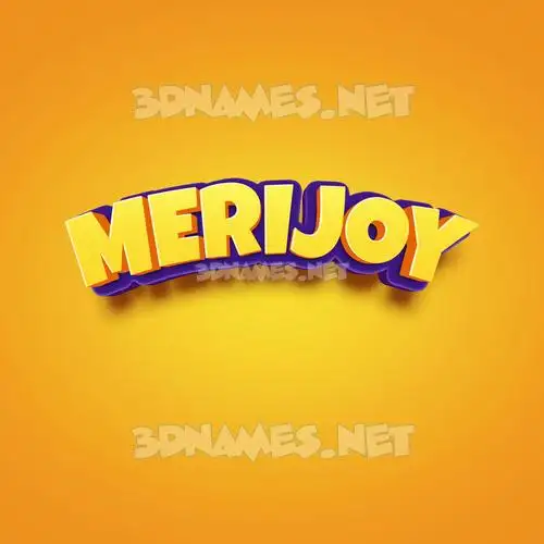 merijoy in Orange Toon style - 3D name wallpaper merijoy in Orange Toon style - 3D name wallpaper