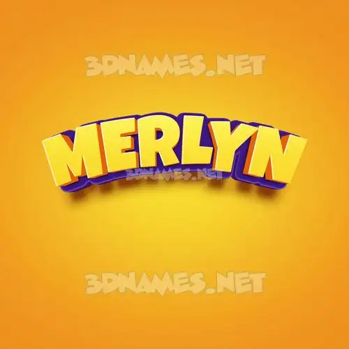merlyn in Orange Toon style - 3D name wallpaper merlyn in Orange Toon style - 3D name wallpaper