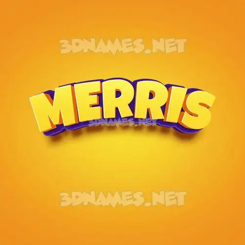 merris in Orange Toon style - 3D name wallpaper merris in Orange Toon style - 3D name wallpaper