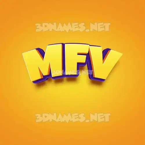 mfv in Orange Toon style - 3D name wallpaper mfv in Orange Toon style - 3D name wallpaper