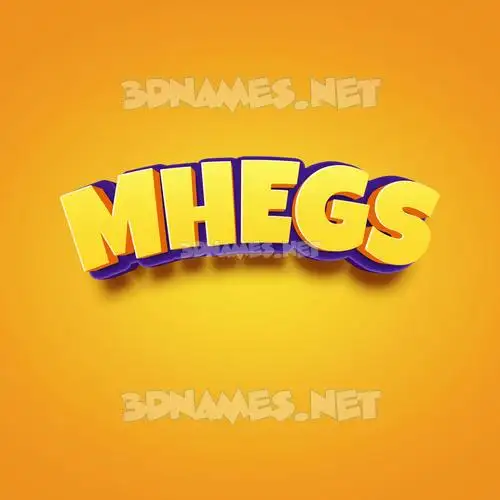 mhegs in Orange Toon style - 3D name wallpaper mhegs in Orange Toon style - 3D name wallpaper