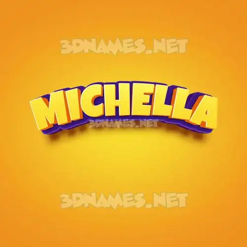 michella in Orange Toon style - 3D name wallpaper michella in Orange Toon style - 3D name wallpaper