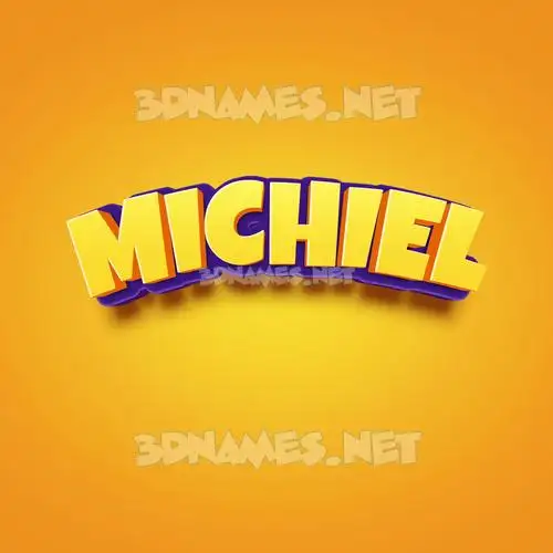 michiel in Orange Toon style - 3D name wallpaper michiel in Orange Toon style - 3D name wallpaper