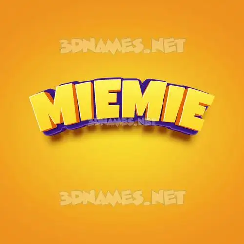 miemie in Orange Toon style - 3D name wallpaper miemie in Orange Toon style - 3D name wallpaper