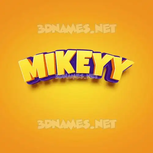 mikeyy in Orange Toon style - 3D name wallpaper mikeyy in Orange Toon style - 3D name wallpaper